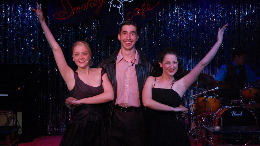 two female actresses and one male actor from the SummerTide Theatre's 2012 production of Smokey Joe's Cafe